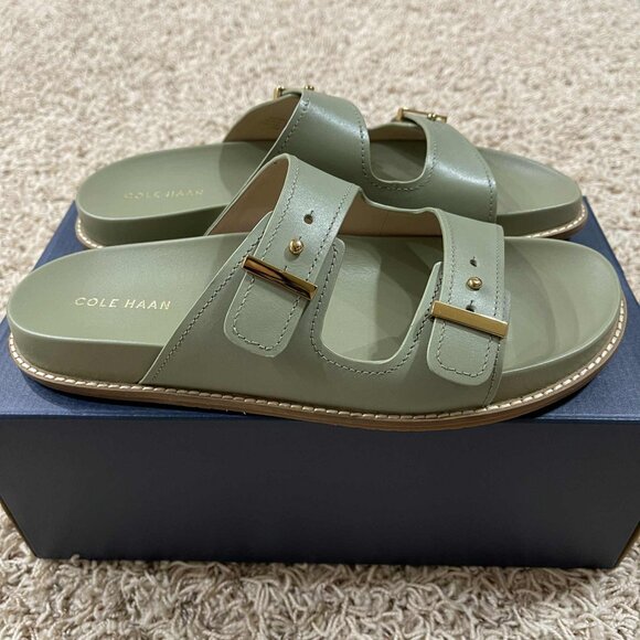 Cole Haan Women's Marisol Footbed Sandals Shoes Oil Green, Size 11 (New in Box) - Picture 1 of 15